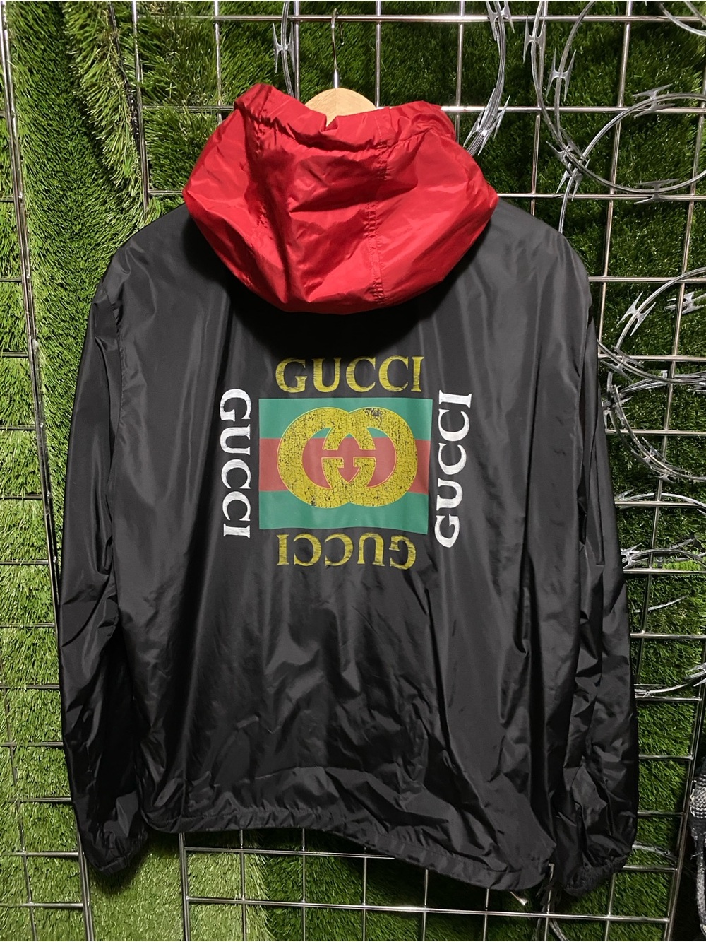 Authentic Gucci Logo windbreaker